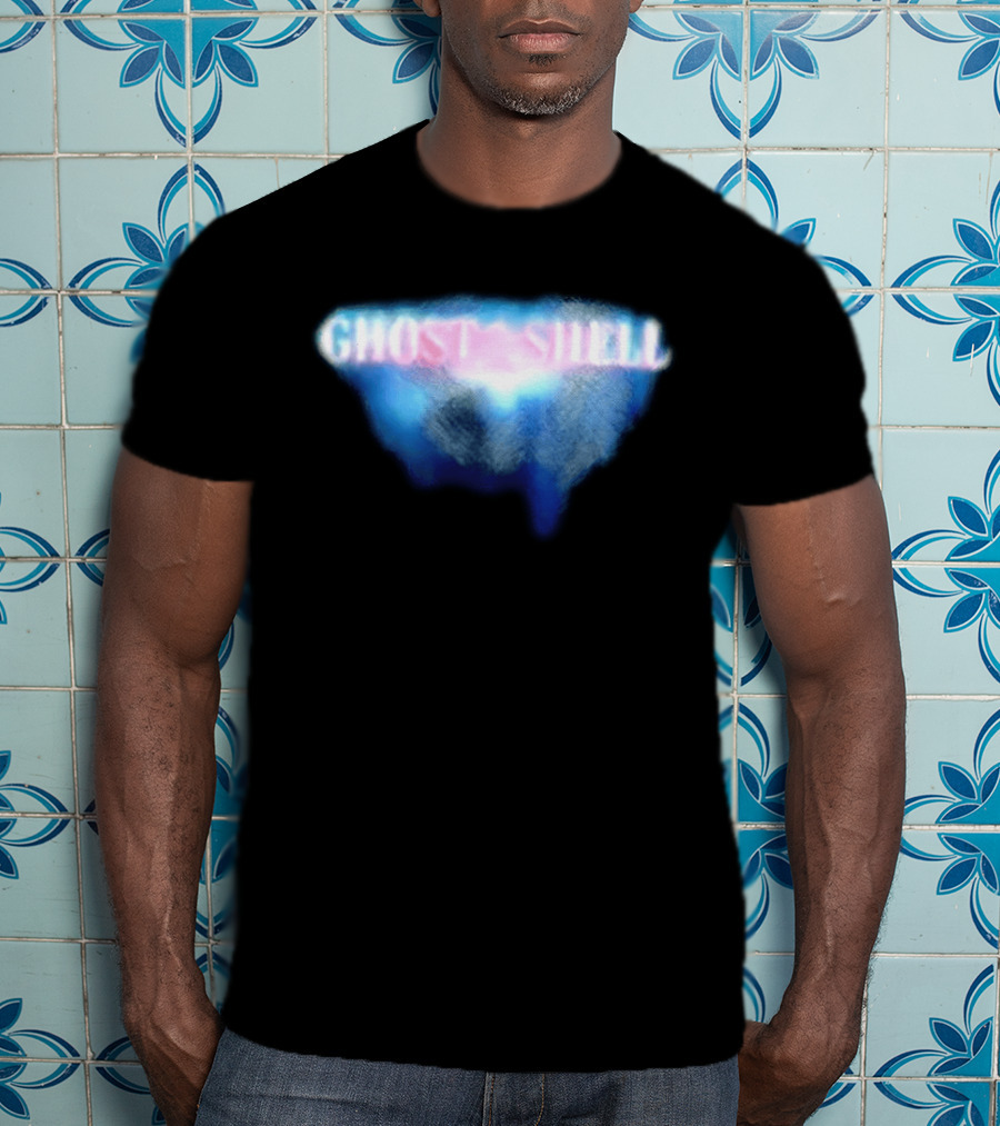 Ghost In The Shell Blue Illusion Polka Dot T-Shirt