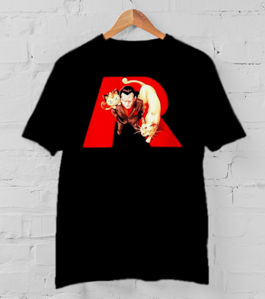 Giovanni Team Rocket Meowth Persian Pokémon Anime Fanart T-Shirt