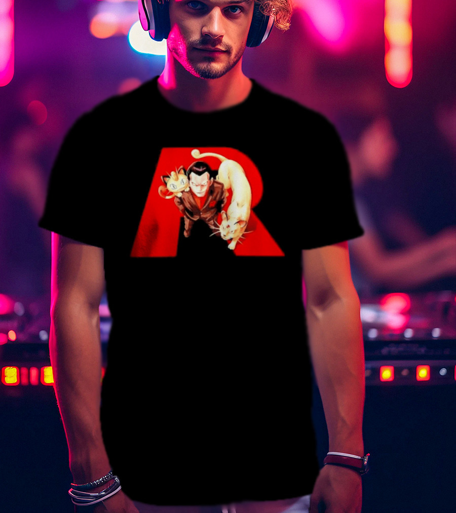 Giovanni Team Rocket Meowth Persian Pokémon Anime Fanart T-Shirt