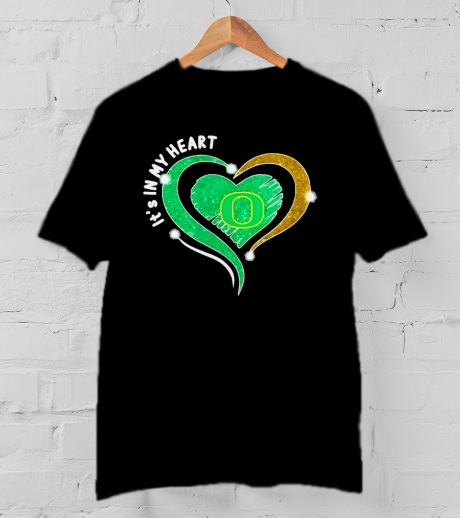Oregon Ducks Heart 2026 Football Fan Pride T-Shirt