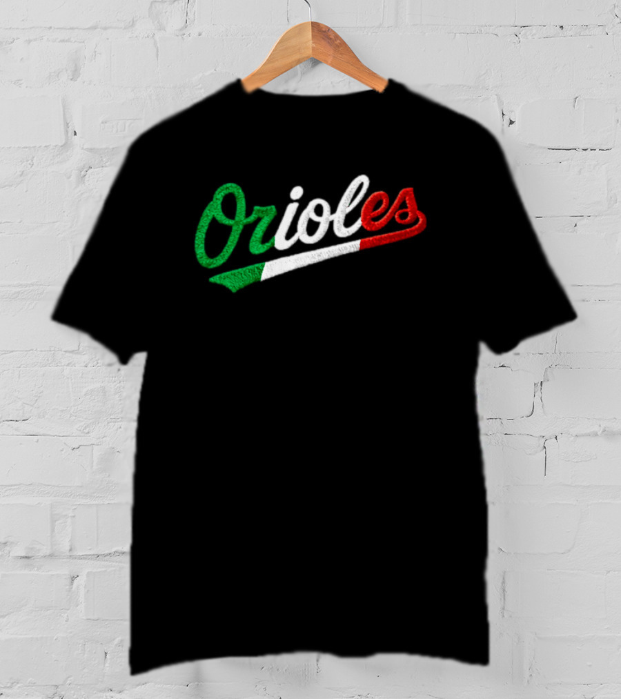Orioles Italian Heritage Night Giveaway 2026 Flag T-Shirt