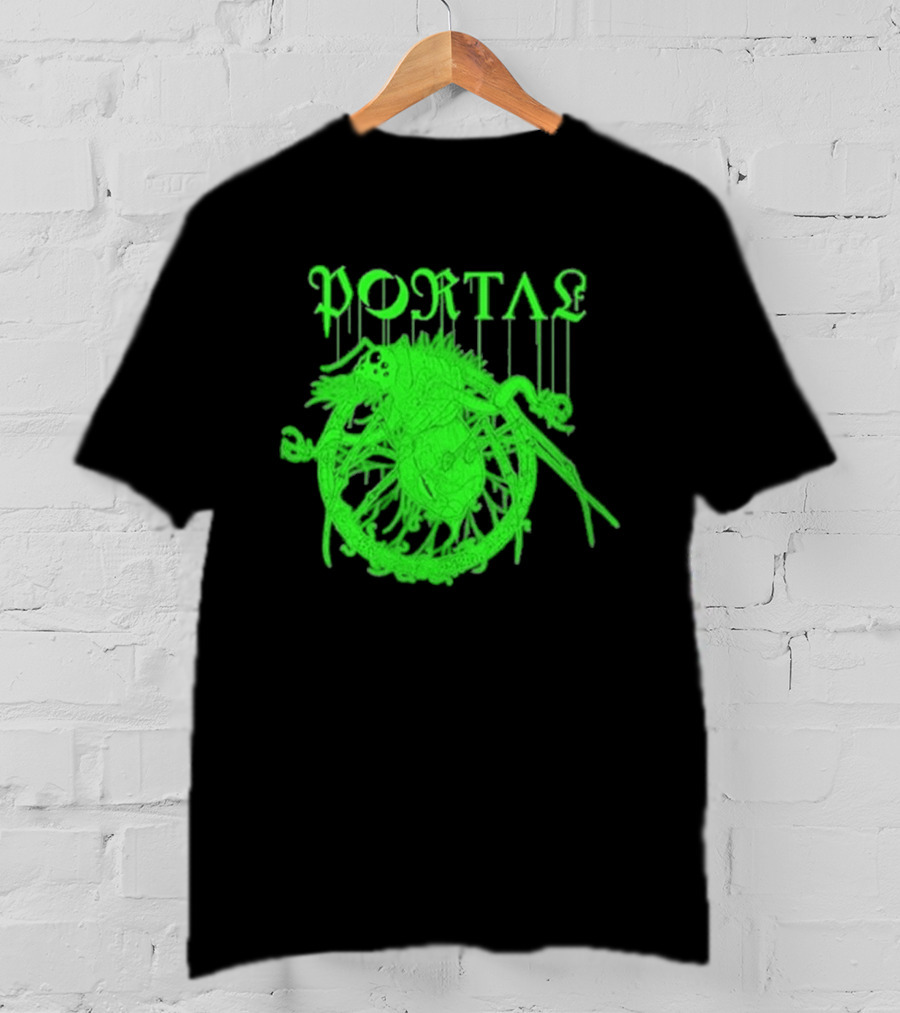 Portal Arachidonic Acid Sci Fi Creature Green Dripping T-Shirt