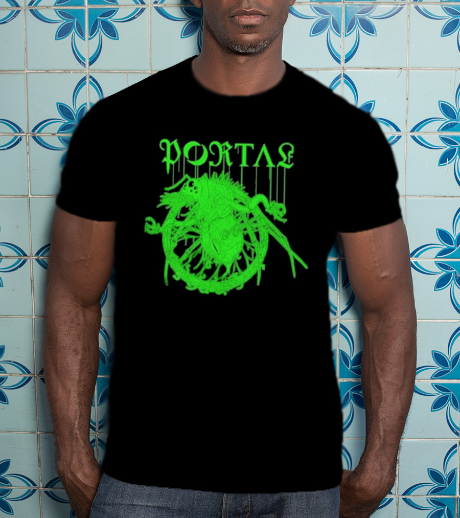 Portal Arachidonic Acid Sci Fi Creature Green Dripping T-Shirt