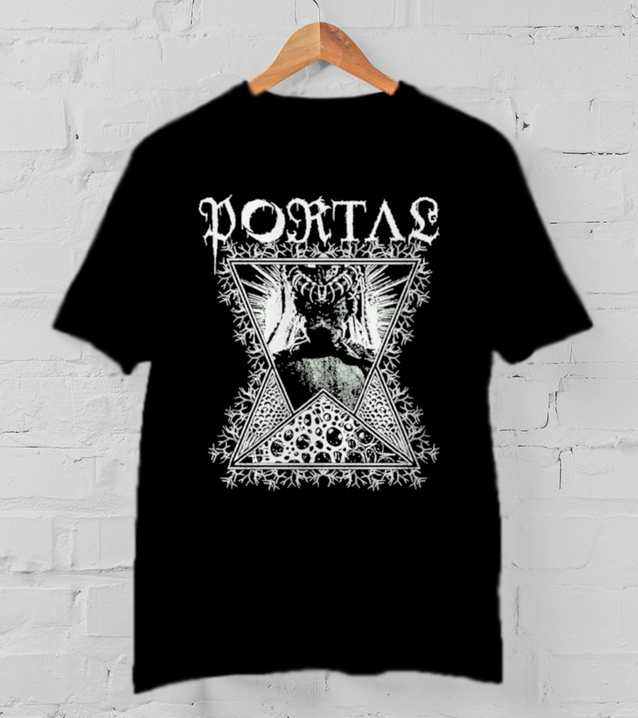 Portal Vexation Symmetrical Hourglass Winged Snowflake T-Shirt
