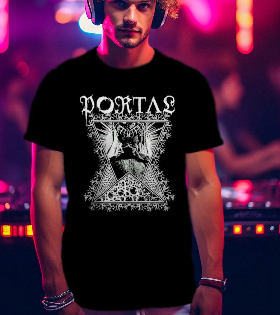 Portal Vexation Symmetrical Hourglass Winged Snowflake T-Shirt