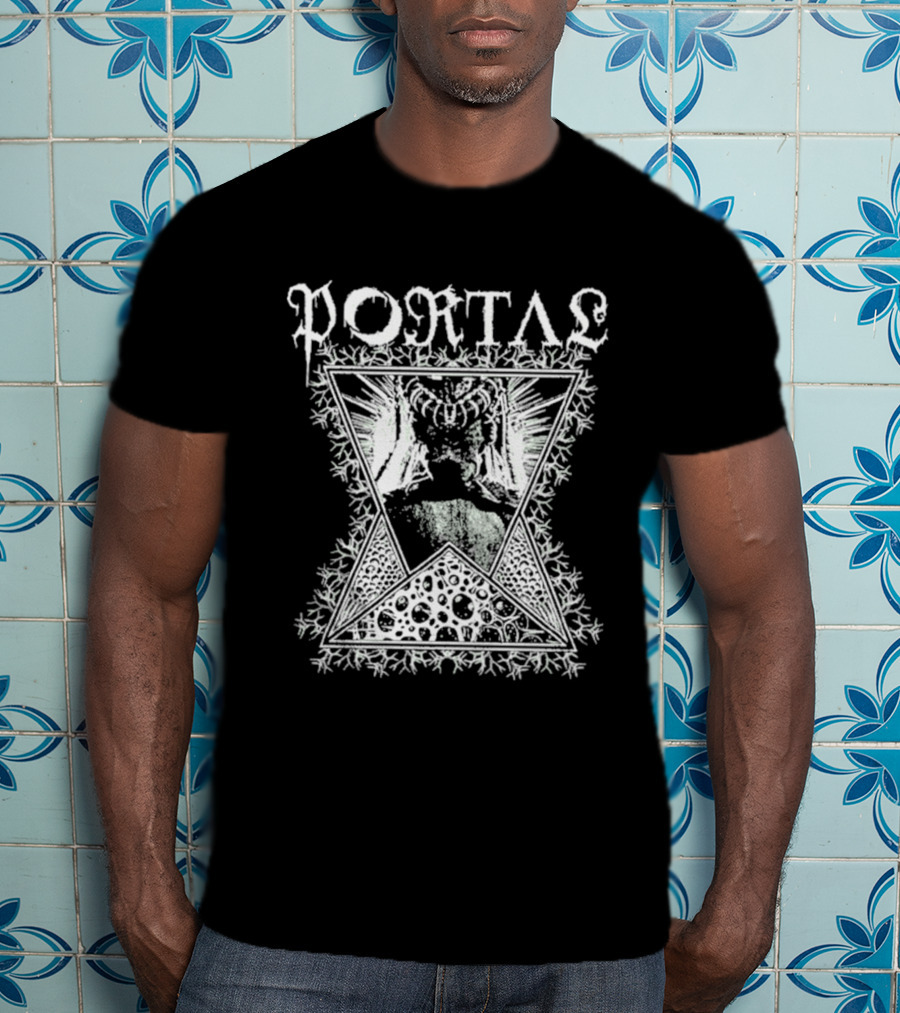Portal Vexation Symmetrical Hourglass Winged Snowflake T-Shirt