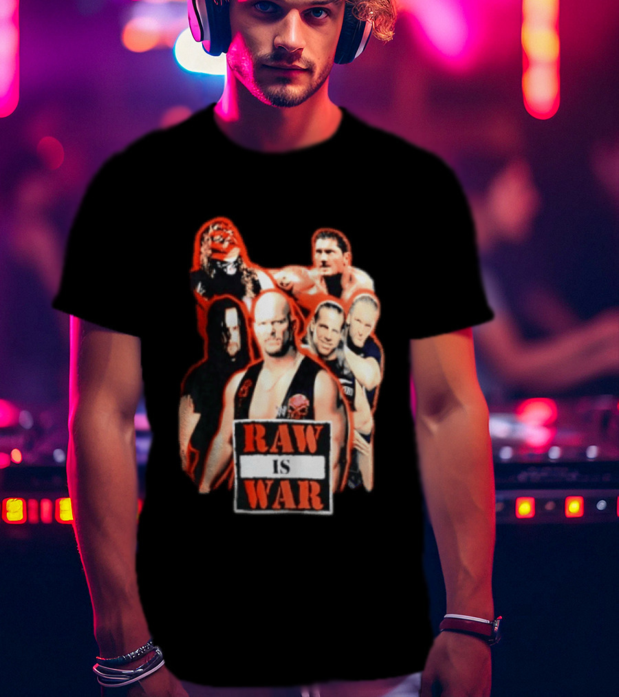 WWE Raw Is War Legends Kane Stone Cold Undertaker Shawn Michaels Triple H T-Shirt