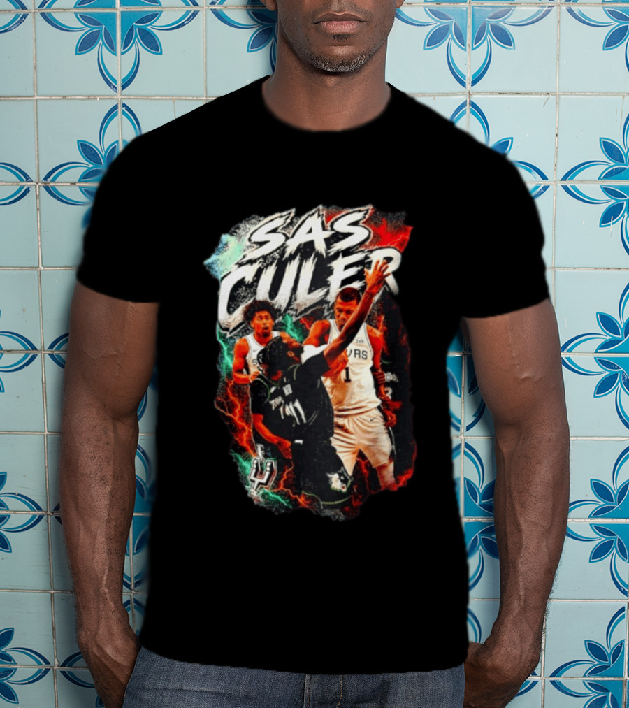 San Antonio Spurs SAS Culero NBA Basketball Dylan Harper Storm T-Shirt