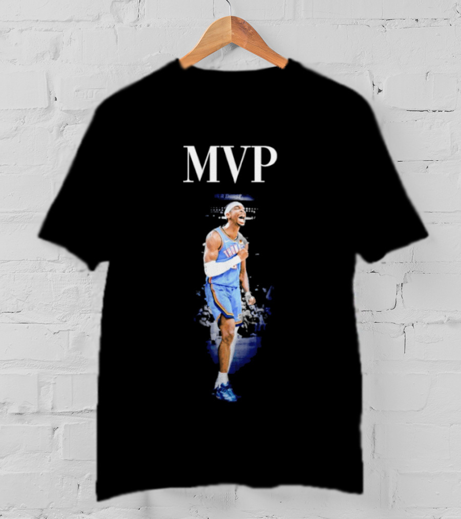 Shai Gilgeous Alexander MVP Back To Back NBA Oklahoma City Thunder T-Shirt