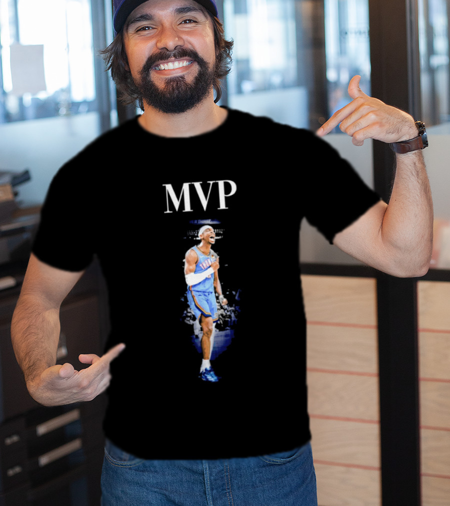 Shai Gilgeous Alexander MVP Back To Back NBA Oklahoma City Thunder T-Shirt