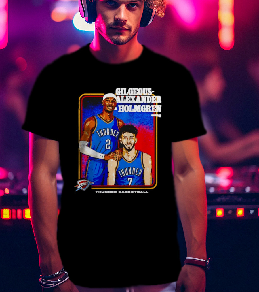 Gilgeous Alexander Holmgren OKC Thunder Basketball Step Brothers T-Shirt