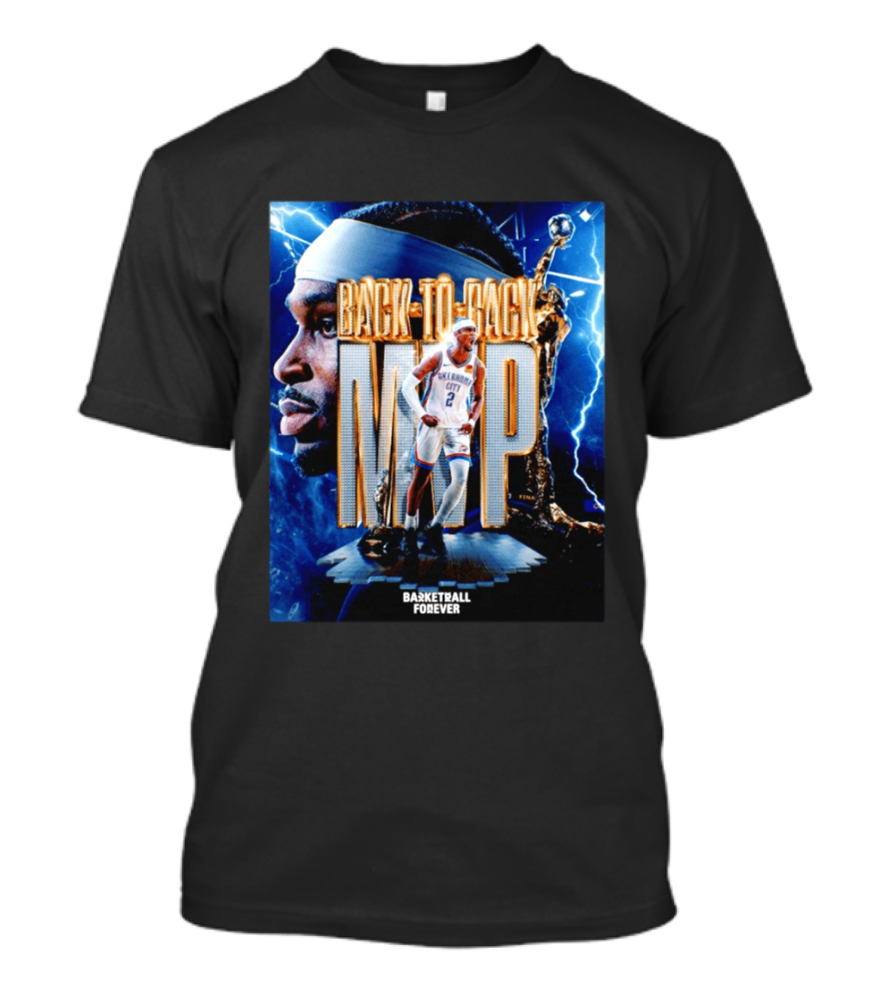 Back To Back MVP Oklahoma City Basketball Forever T-Shirt