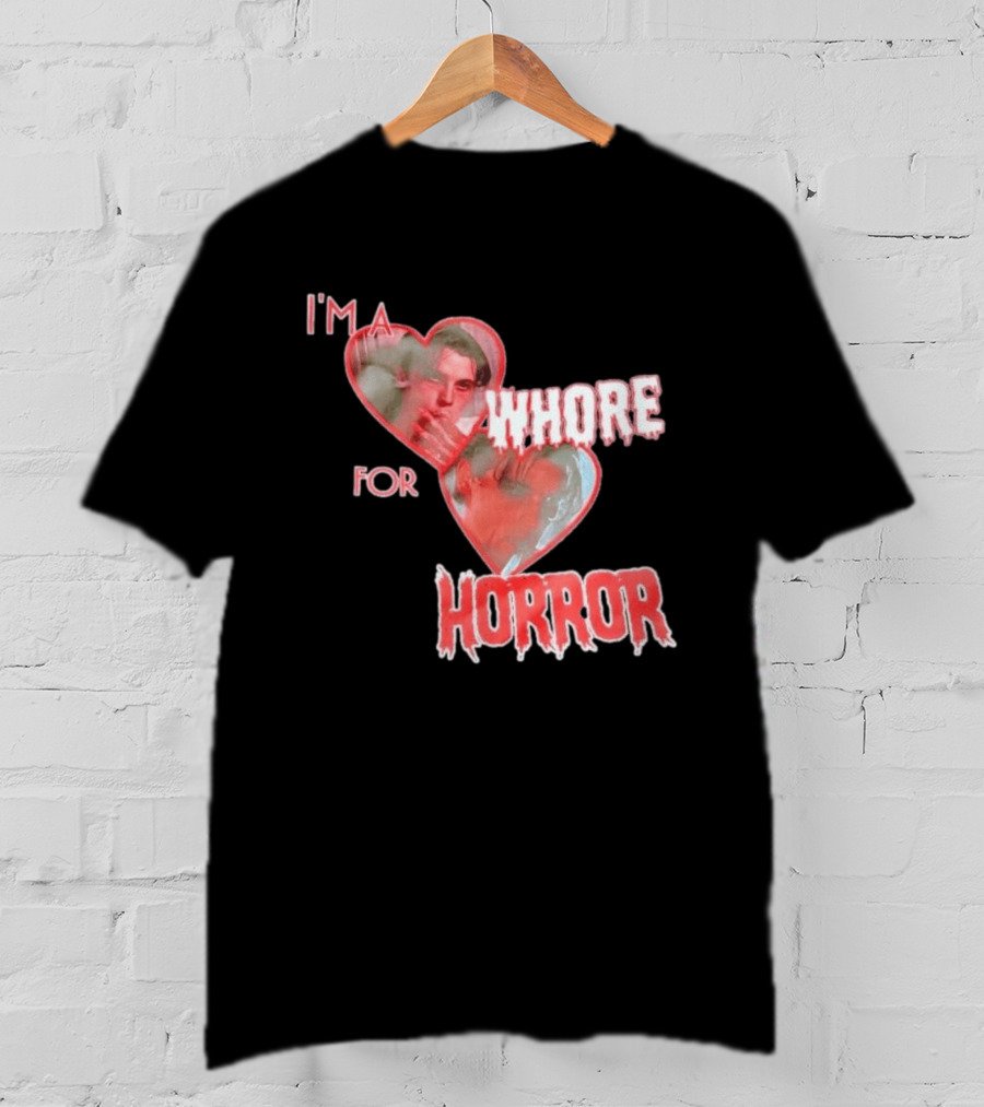 Billy Loomis I'm A Whore For Horror Bloody Heart T-Shirt