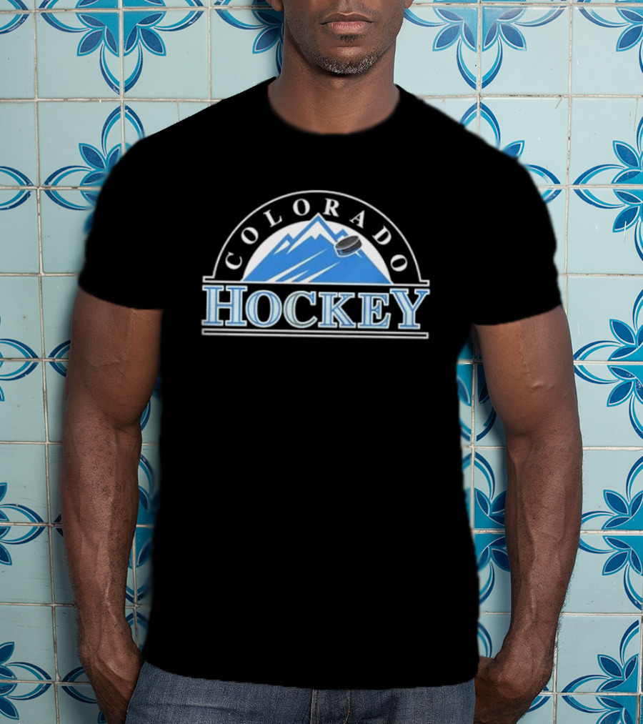 Colorado Avalanche Hockey Mountain Curve T-Shirt