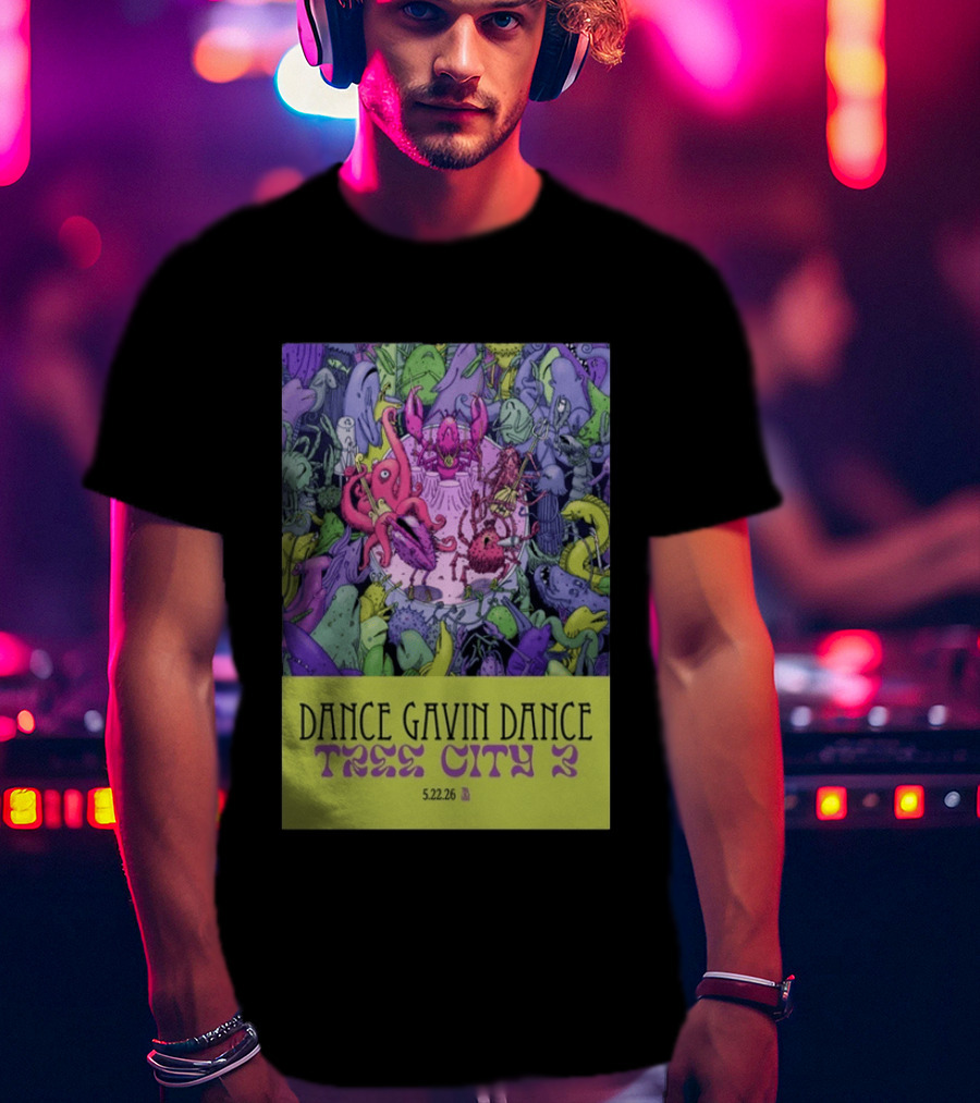 Dance Gavin Dance Tree City 2 May 22 2026 Concert T-Shirt