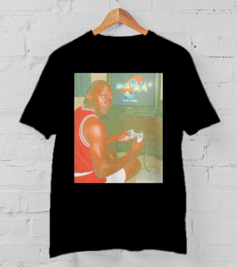 Space Jam Play Game Michael Jordan Gaming Scene T-Shirt