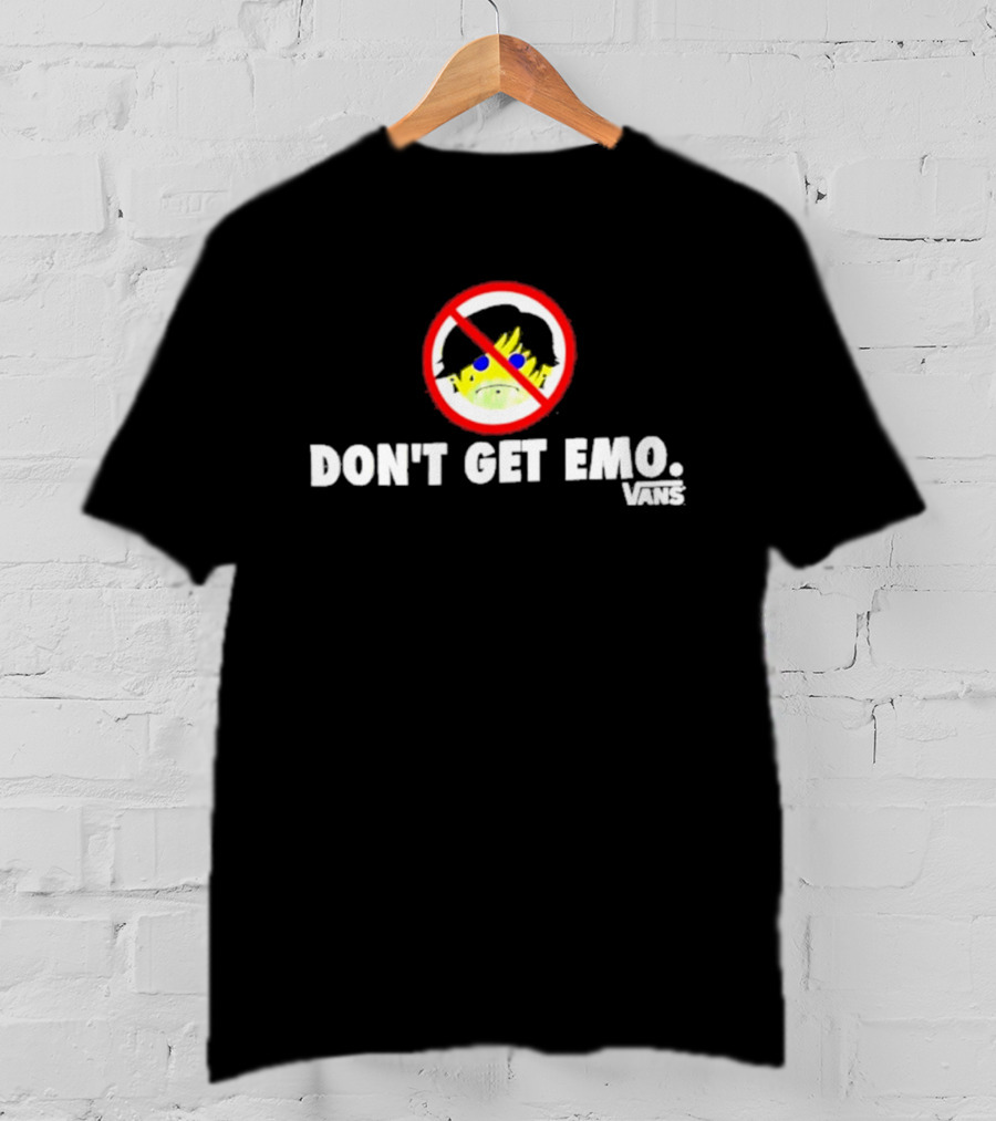 Don't Get Emo Vans Frog In No T-Shirt