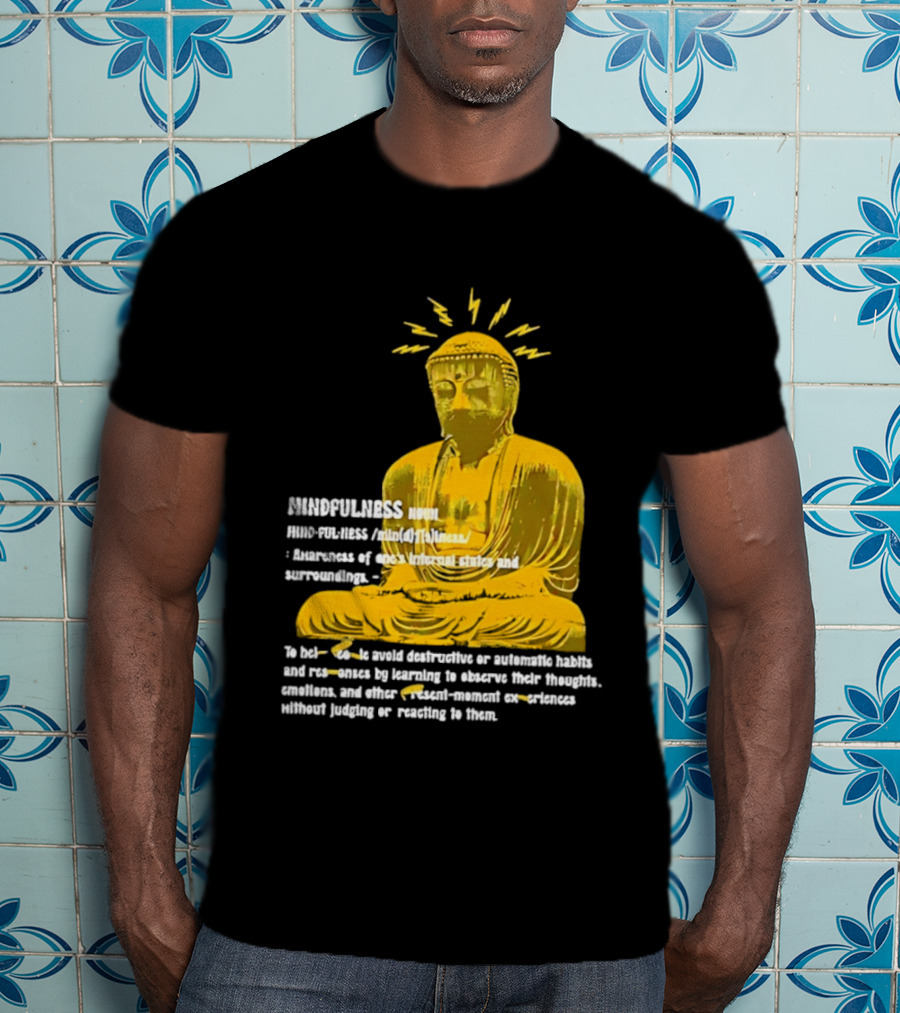 Mindfulness Buddha Awareness Internal States Surroundings Meditation T-Shirt