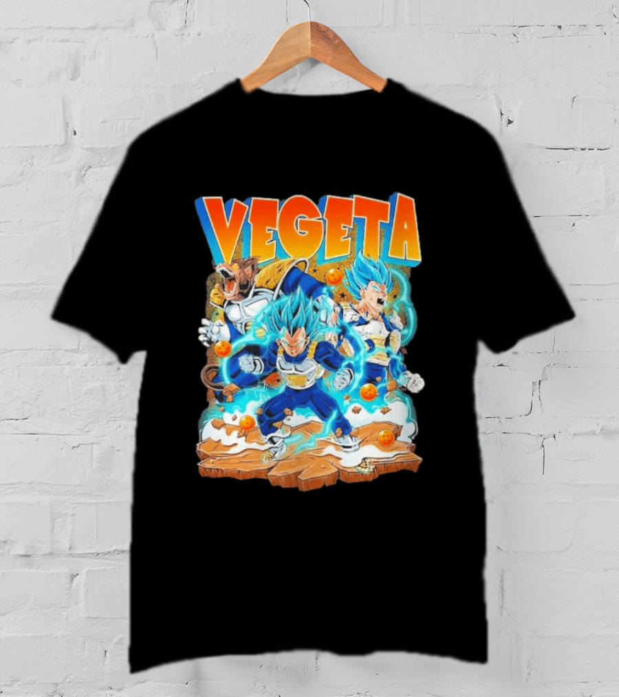Vegeta Super Saiyan Blue Power Dragon Ball Glorious Combat Scene T-Shirt