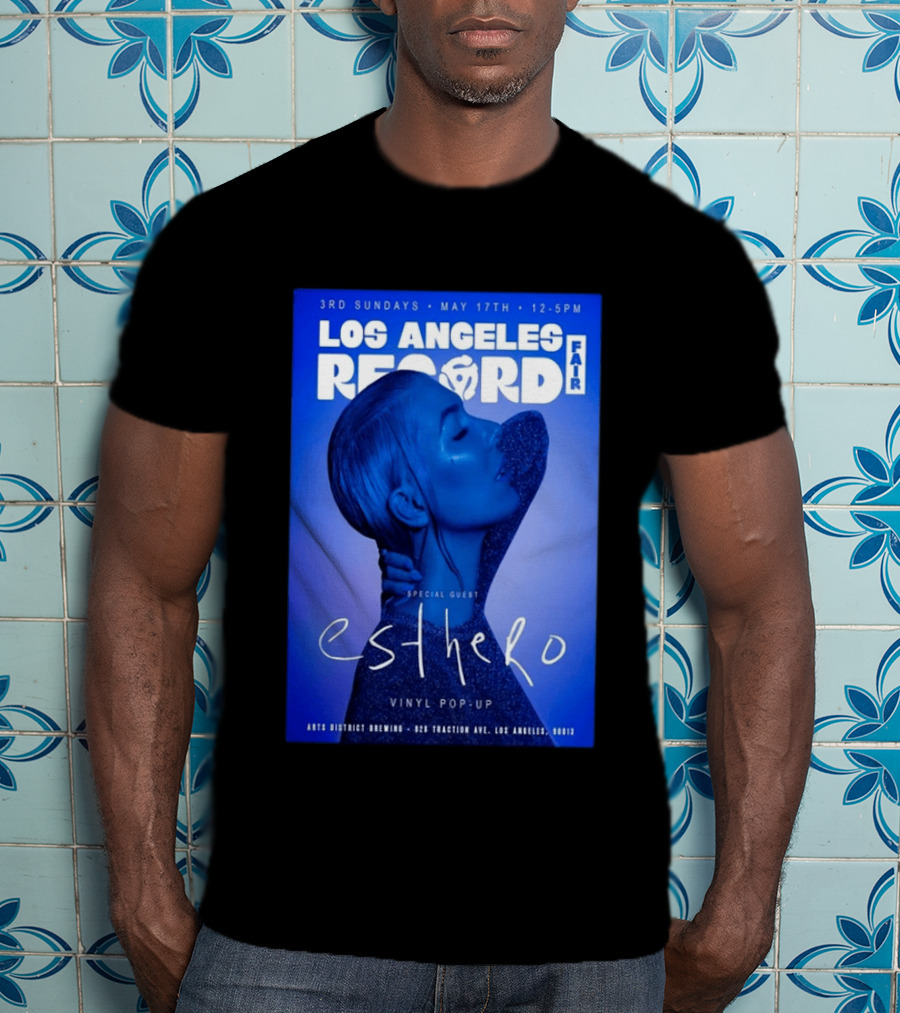 Los Angeles Record Fair May 17 Special Guest Esthero Vinyl Pop Up Arts District Brewing T-Shirt