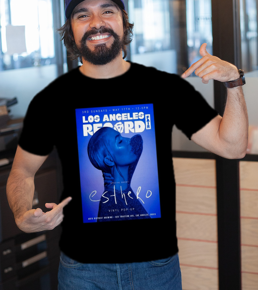 Los Angeles Record Fair May 17 Special Guest Esthero Vinyl Pop Up Arts District Brewing T-Shirt