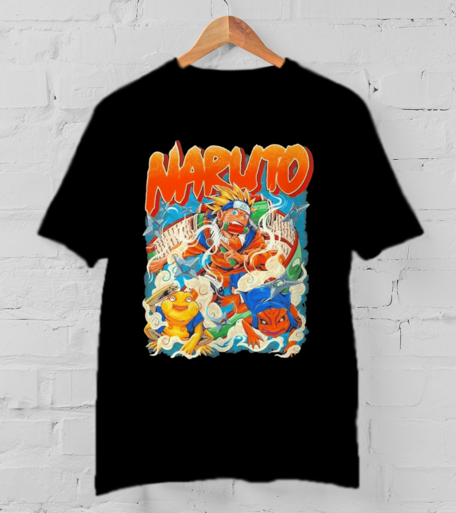 Naruto Uzumaki Toad Summoning Adventure Anime Ninja T-Shirt