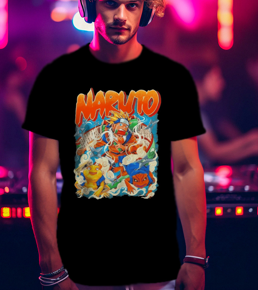 Naruto Uzumaki Toad Summoning Adventure Anime Ninja T-Shirt