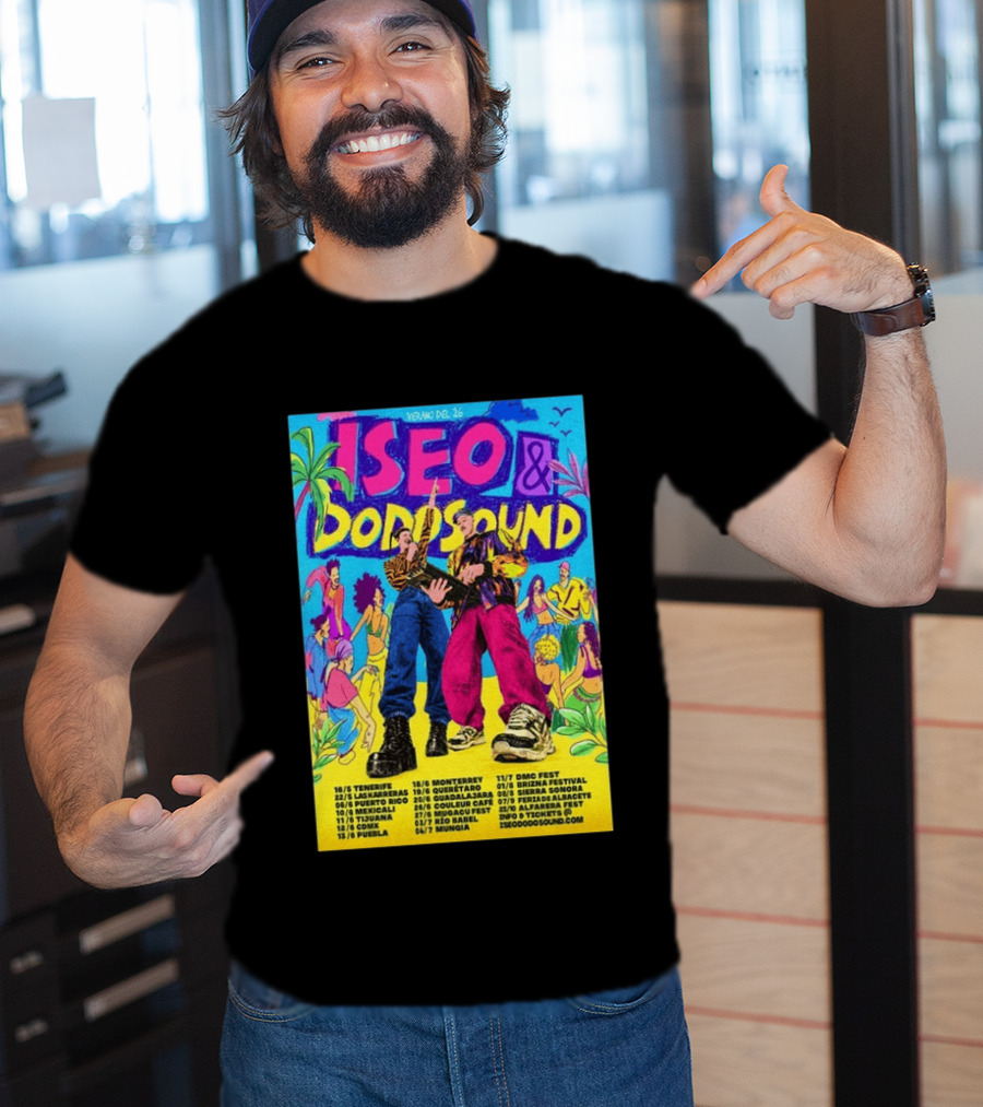 Iseo Dodosound Verano Tour 2026 Tenerife Guadalajara Zaragoza Fiesta T-Shirt
