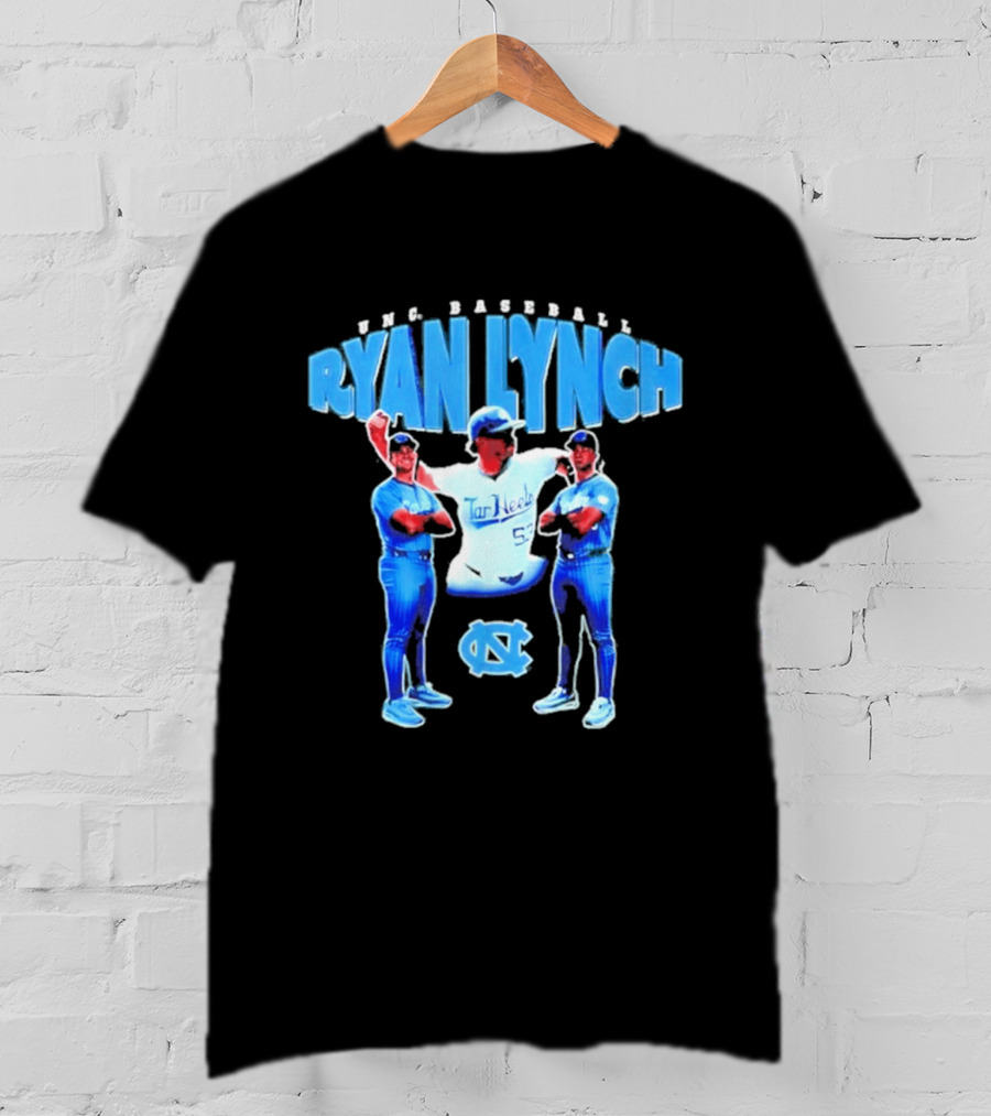 UNC Tar Heels Baseball Ryan Lynch 55 T-Shirt