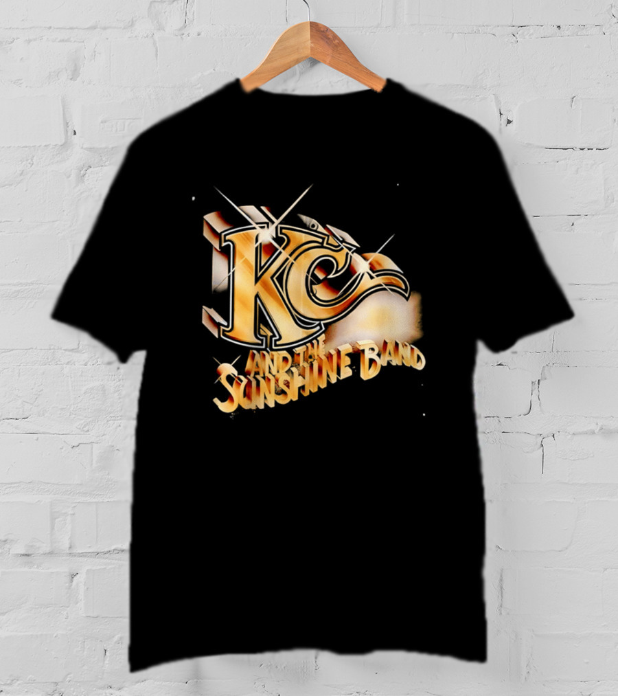 KC And The Sunshine Band Gold Logo Retro Disco T-Shirt