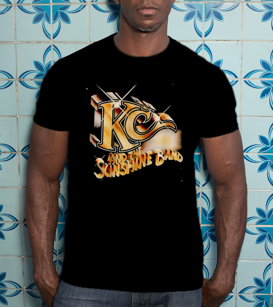 KC And The Sunshine Band Gold Logo Retro Disco T-Shirt