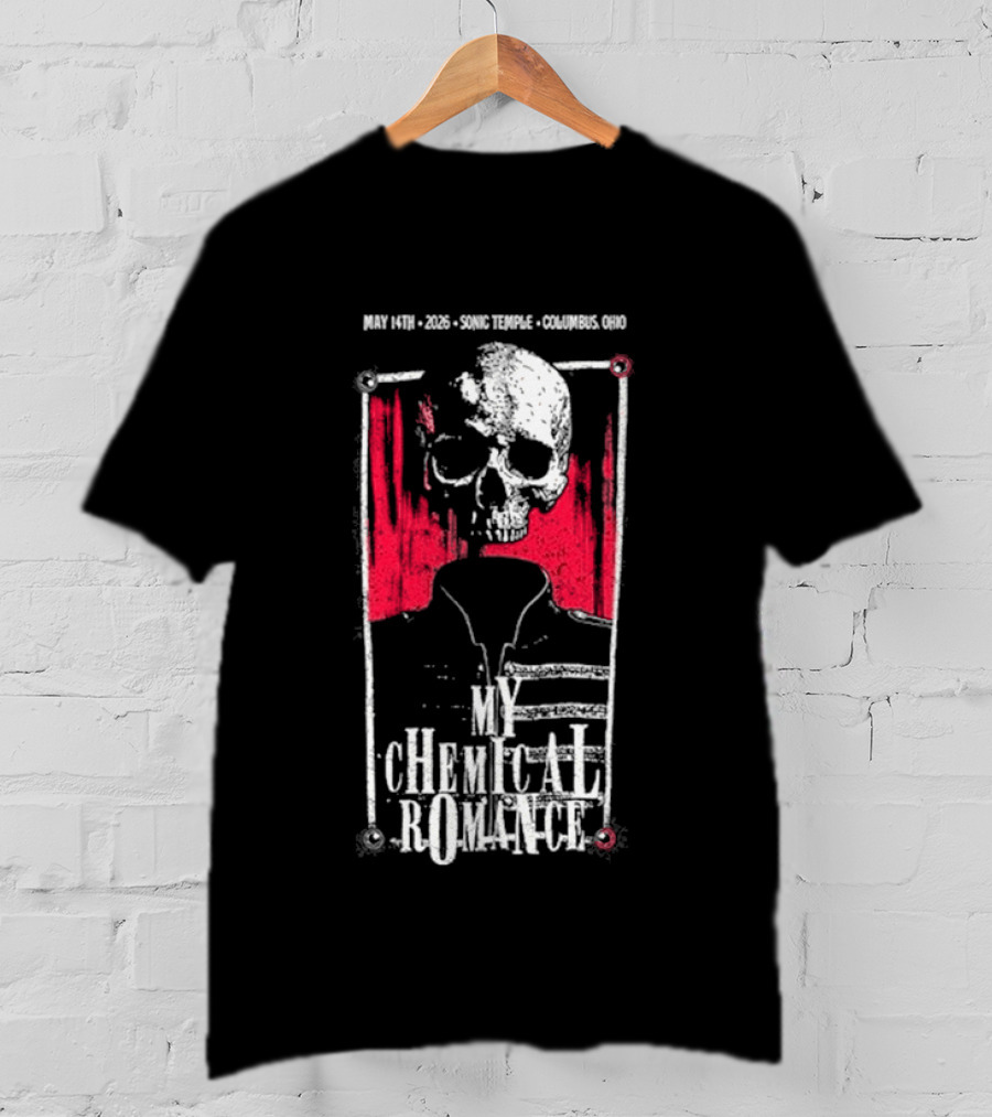 My Chemical Romance Skull May 14 2026 Columbus OH T-Shirt
