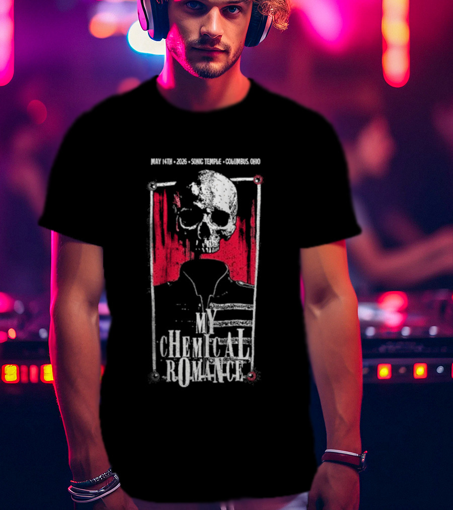 My Chemical Romance Skull May 14 2026 Columbus OH T-Shirt