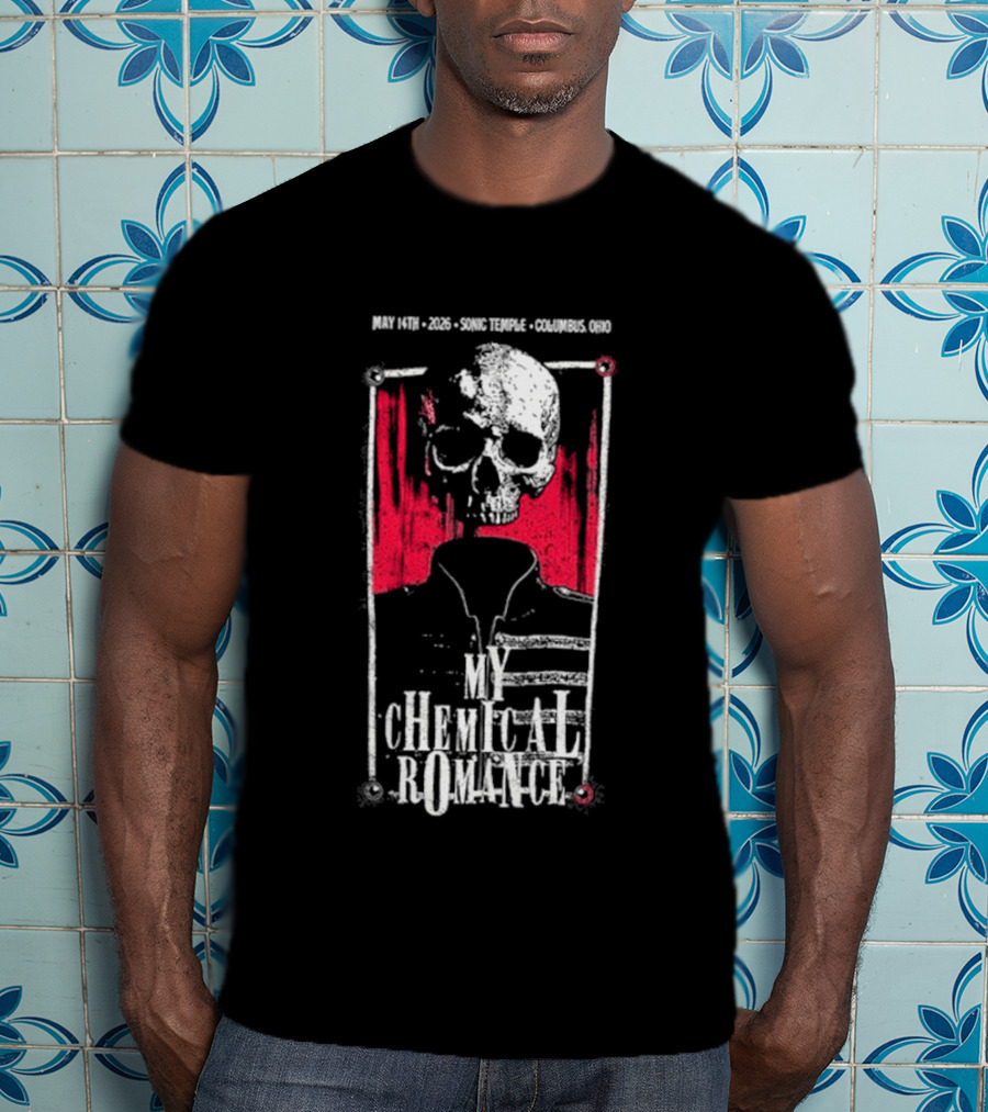 My Chemical Romance Skull May 14 2026 Columbus OH T-Shirt