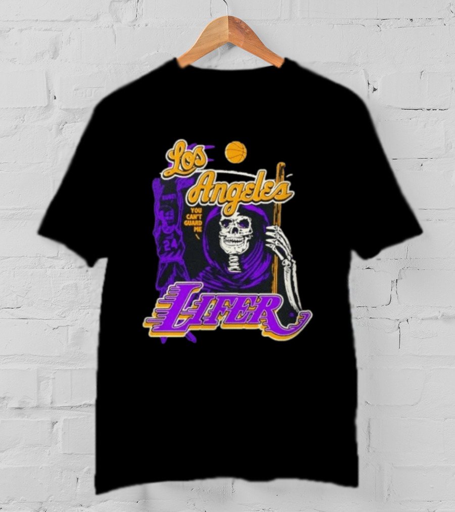 Los Angeles Lakers Lifer You Can't Guard Me Skeleton Basketball T-Shirt