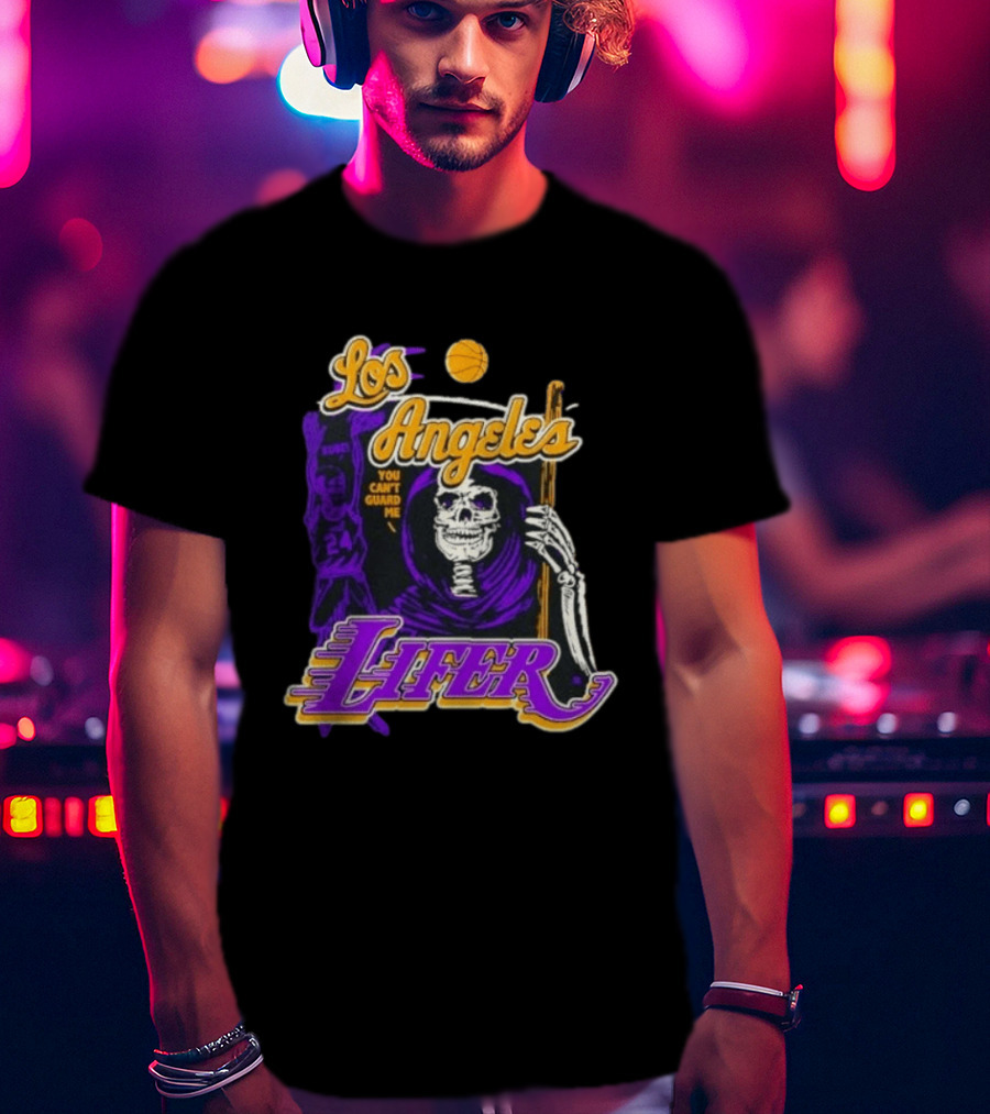 Los Angeles Lakers Lifer You Can't Guard Me Skeleton Basketball T-Shirt