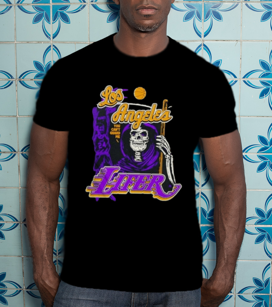 Los Angeles Lakers Lifer You Can't Guard Me Skeleton Basketball T-Shirt