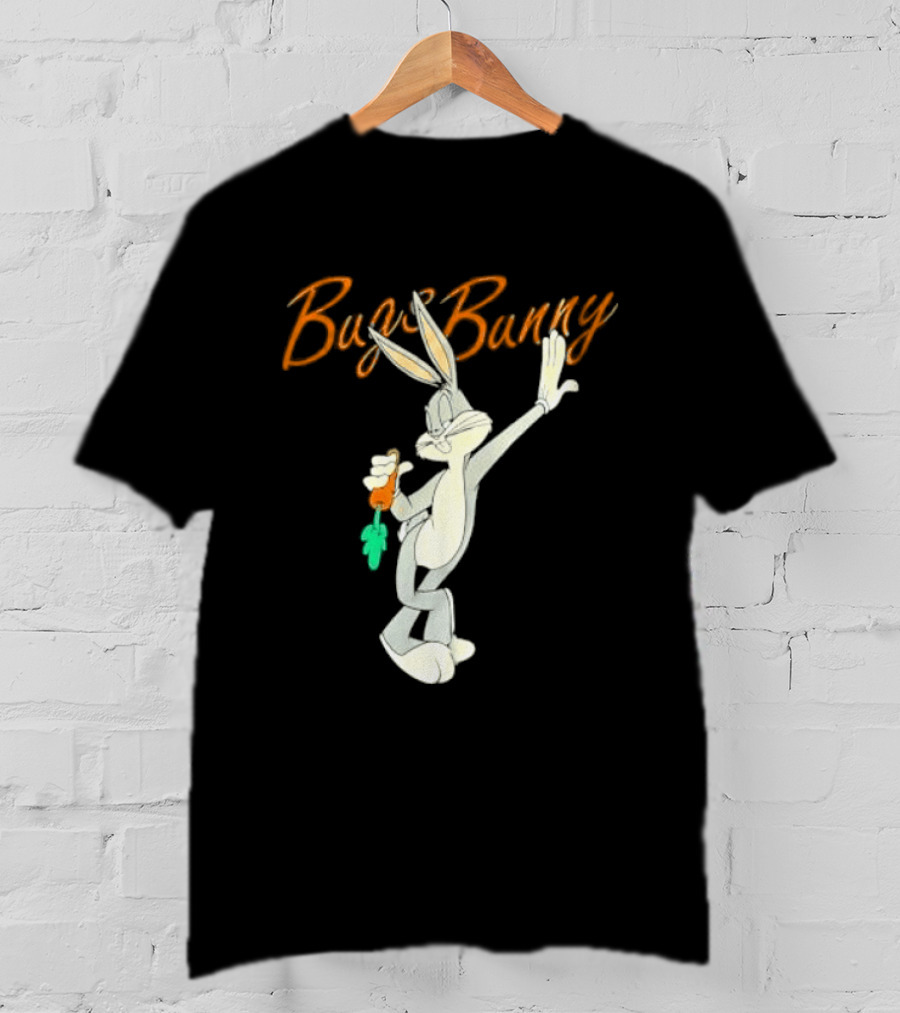 Looney Tunes Bugs Bunny Carrot Character Retro Animation T-Shirt
