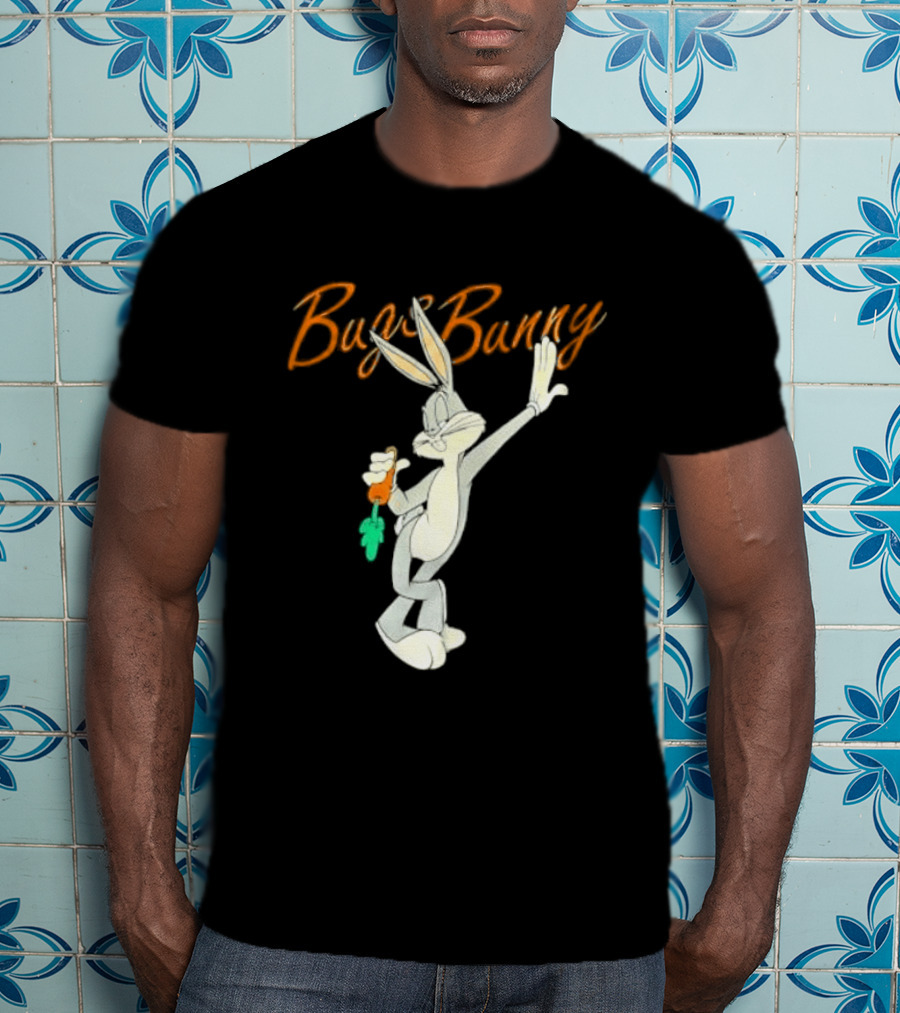Looney Tunes Bugs Bunny Carrot Character Retro Animation T-Shirt