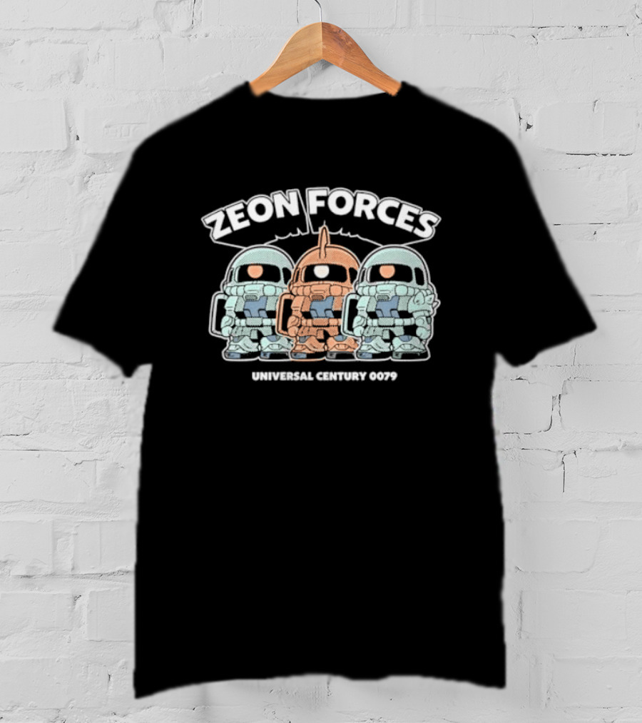 Zeon Forces Universal Century 0079 Mobile Suit Gundam Trio T-Shirt