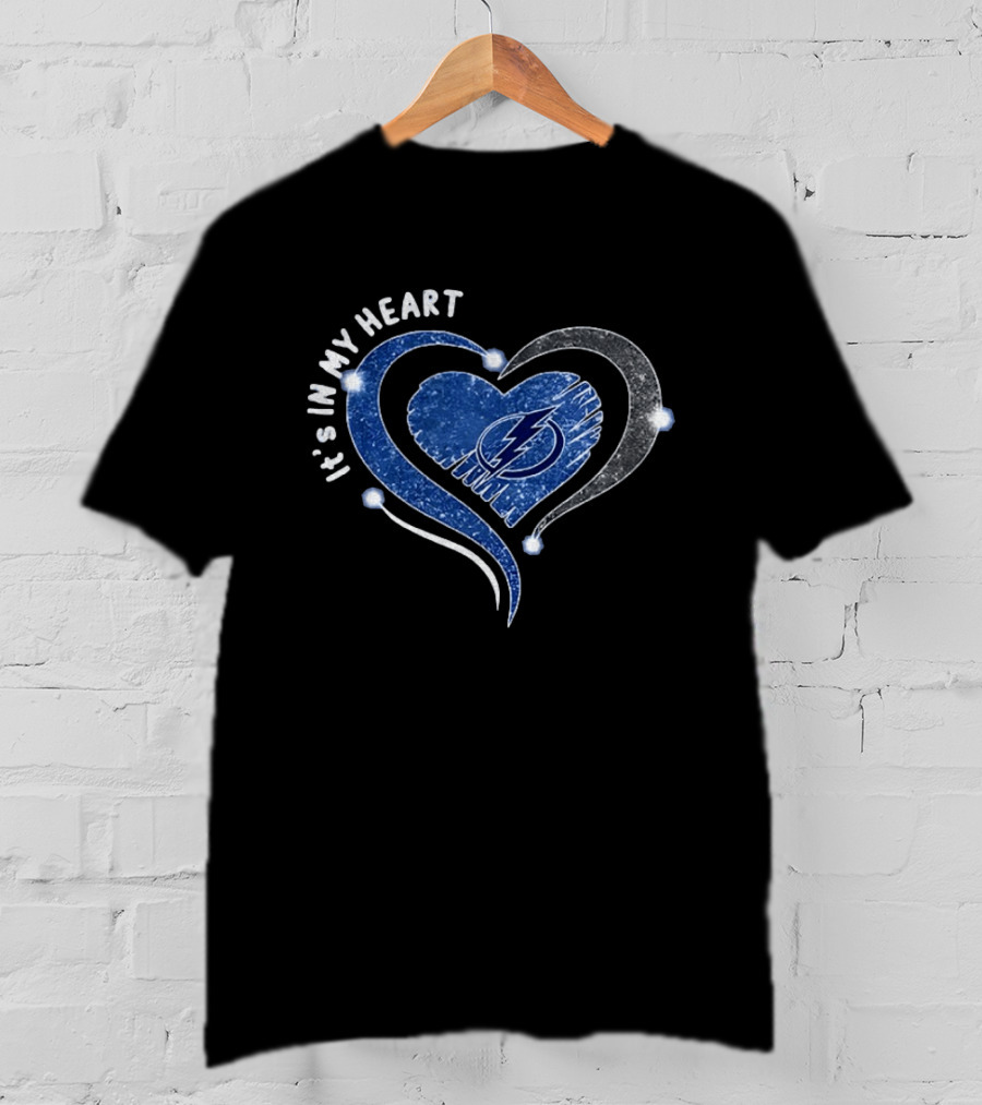 Tampa Bay Lightning It's In My Heart Hockey NHL 2026 T-Shirt