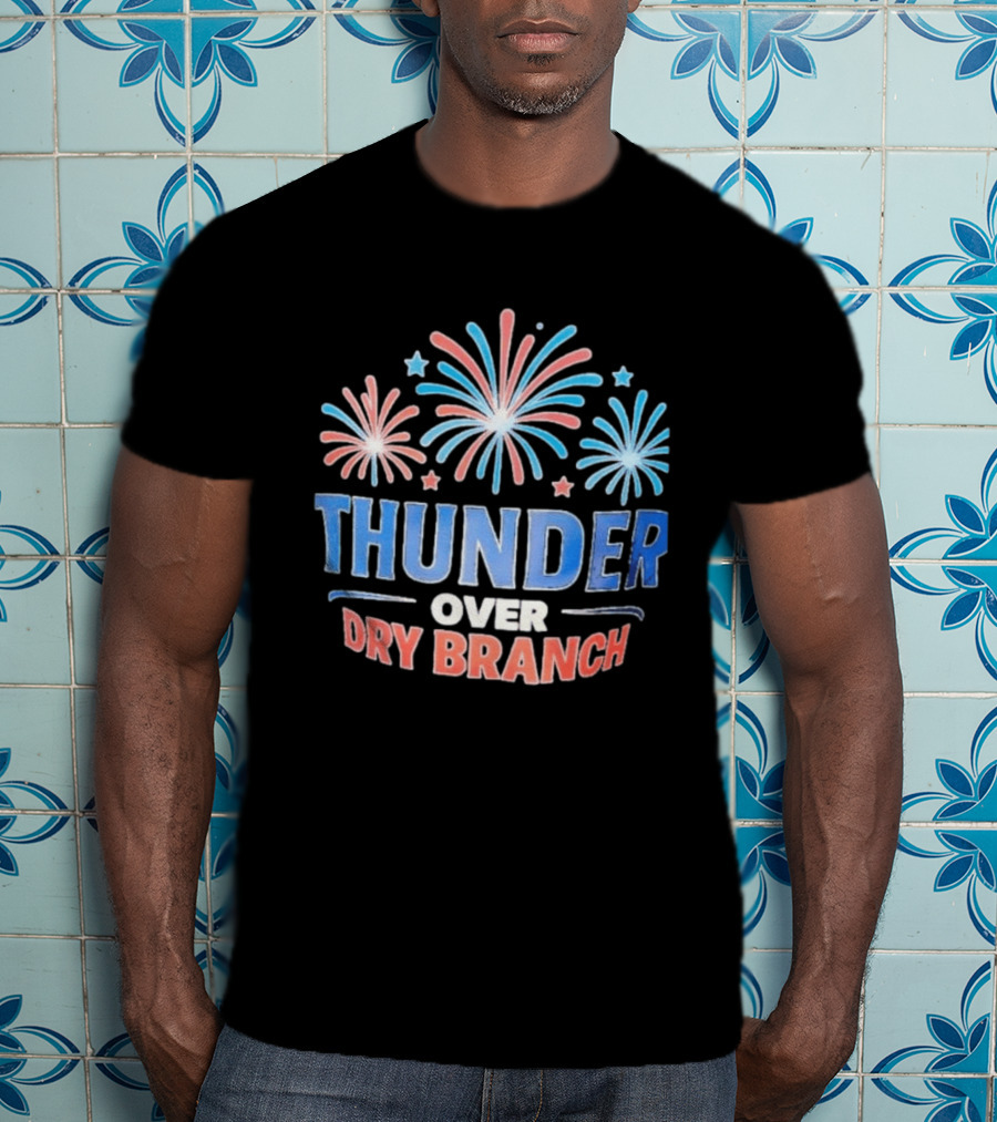 Thunder Over Dry Branch Fireworks Celebration Stars T-Shirt