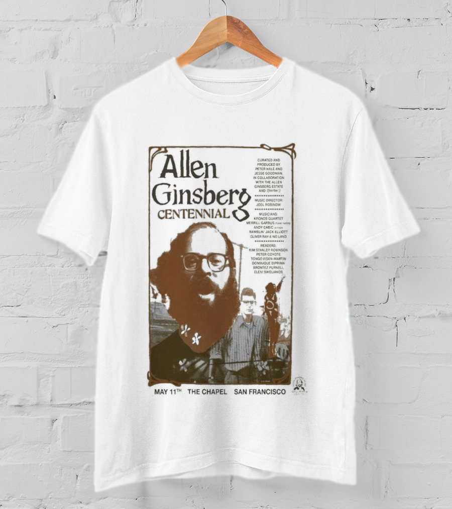Allen Ginsberg Centennial May 11 2026 The Chapel San Francisco Event T-Shirt