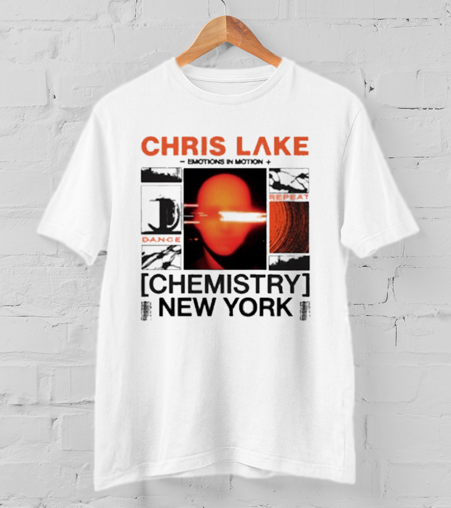CHRIS LAKE Emotions In Motion Chemistry Dance New York T-Shirt