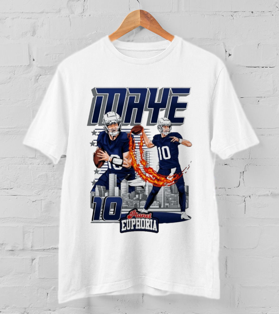 Maye 10 City's Hope Planet Euphoria Football Quarterback T-Shirt