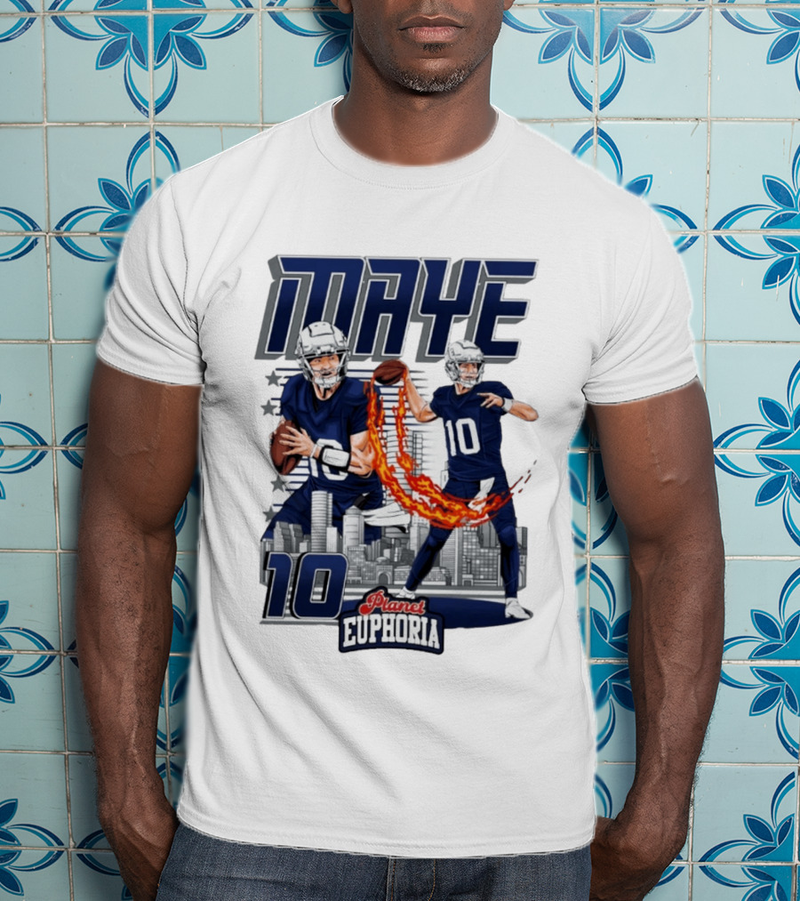 Maye 10 City's Hope Planet Euphoria Football Quarterback T-Shirt