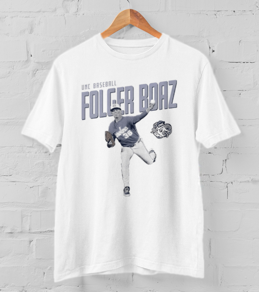 UNC Asheville Folger Boaz North Carolina Tar Heels Baseball Player And Ram T-Shirt