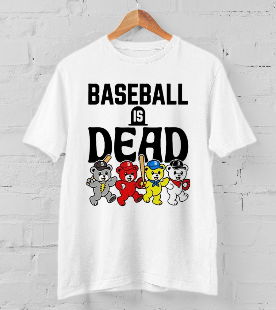Grateful Dead Baseball Bears Is Dead Night T-Shirt