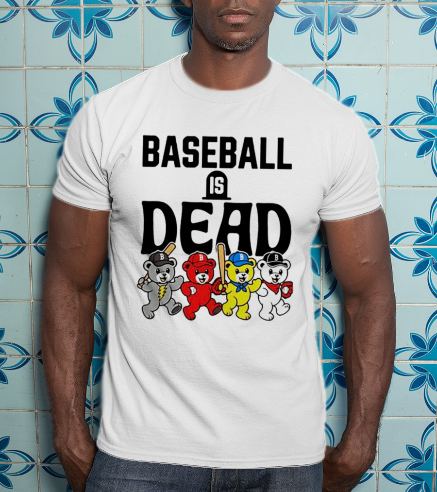 Grateful Dead Baseball Bears Is Dead Night T-Shirt