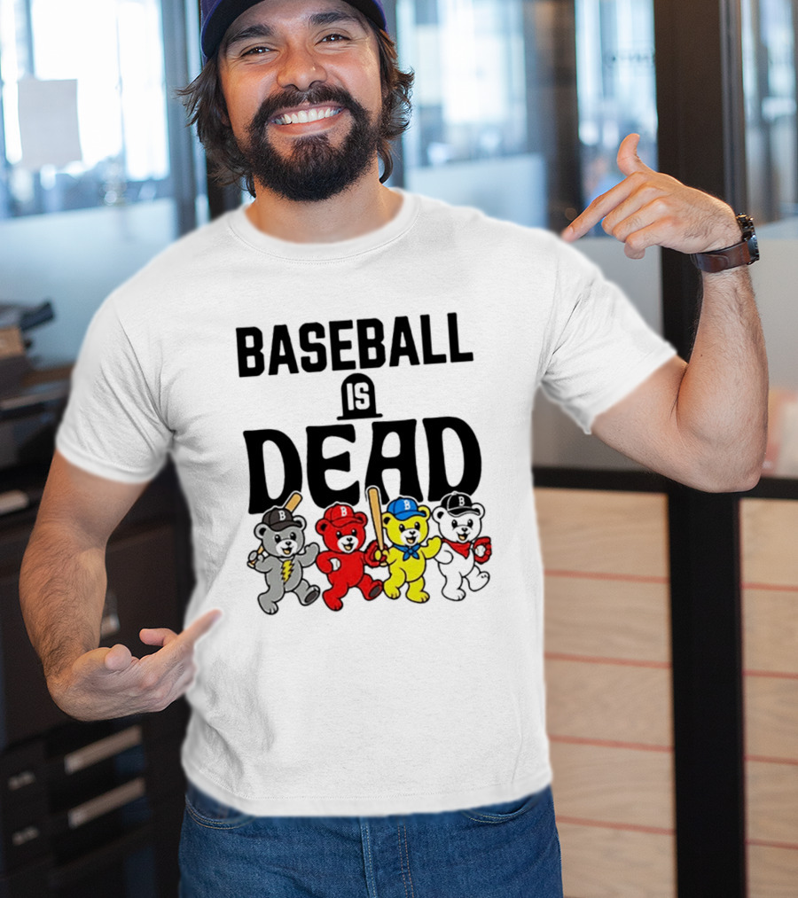 Grateful Dead Baseball Bears Is Dead Night T-Shirt